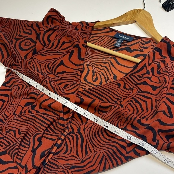 ModCloth wrap dress rust colour size small - Picture 7 of 9